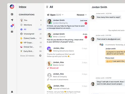 Client Messaging 💎 ai message all message chat chating client message conversation dashboard message message online chat online conversation