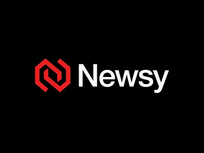 Newsy big data branding crypto cyber dynamic fintech futuristic geometric innovation letterlogo minimal n letter n logo saas software startup tech