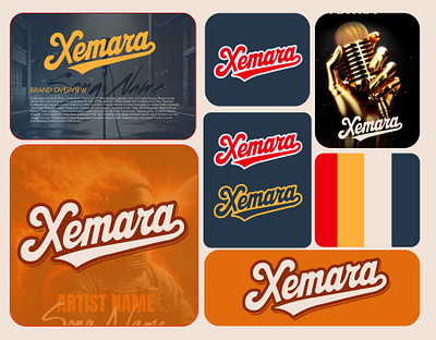 Xemara Logo Exploration – Bold, Retro-Inspired Wordmark creative direction