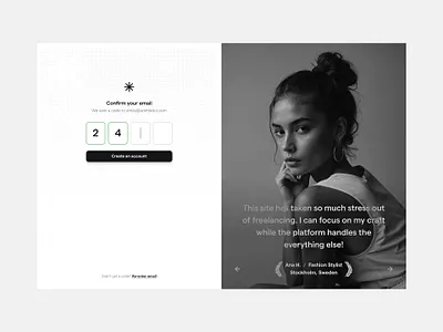Confirm your email — Untitled UI 2fa confirmation email verification testimonial verification code web design