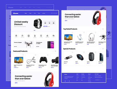 Gizmos Electronic & Tech Shop Landing Page