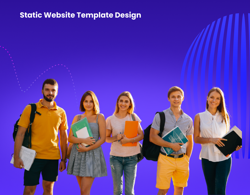 Static Website Template Design aboutuspage design figma gallery page graphic design home landingpage logo projectspage static website ui uiux ux website template