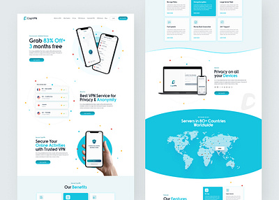 VPN Service Landing page