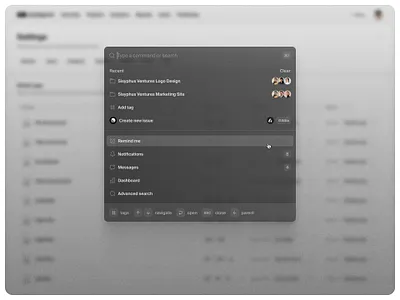 Command+K menu — Untitled UI cmdk commandk product design quick search search menu ui design user interface