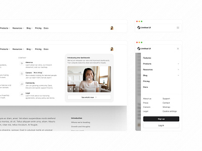 Nav menus — Untitled UI header nav mega nav meganav mobile nav nav dropdown nav menu navigation navigation menu