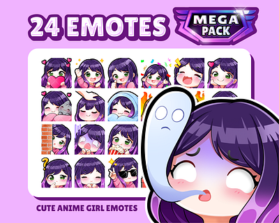 Nekaiway Emotes Listing Version 1 (Early 2024) anime branding chibi chibiart creativejourney cuteemotes digitalart digitalillustration emotes emotes discord emotes twitch etsy ewwef graphic design illustration kawaiiart kawaiidesign motion graphics streamer graphics streameremotes