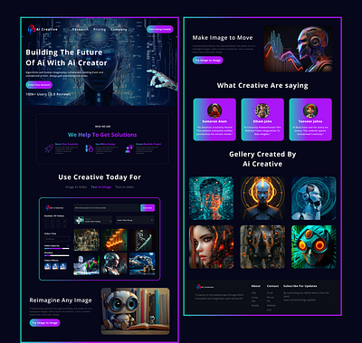 Ai Creative Landing page ai creative landing page