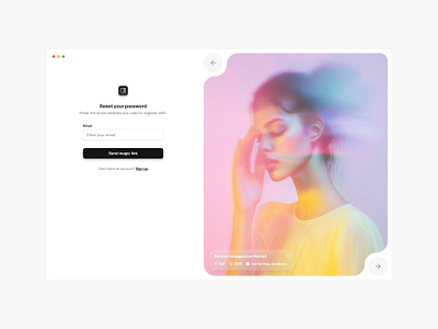 Send magic link — Untitled UI log in login onboarding password reset reset password sign in signin
