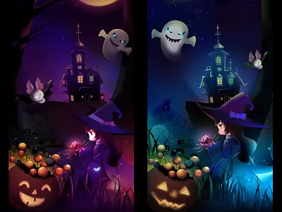 Light up the Magic Manor and awaken the Love Mage hallowmas illustration magic poster