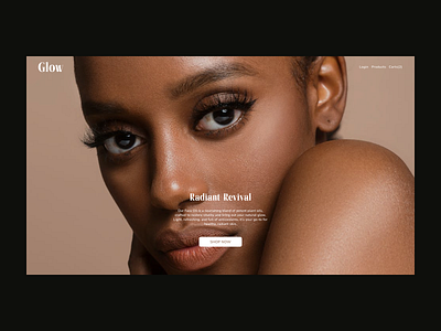 GLOW – Skincare Landing for Botanical Face Oil natural