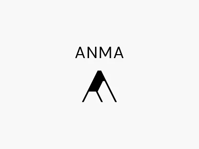 ANMA abstract furniture icon interior letterform logo modern mountain simple