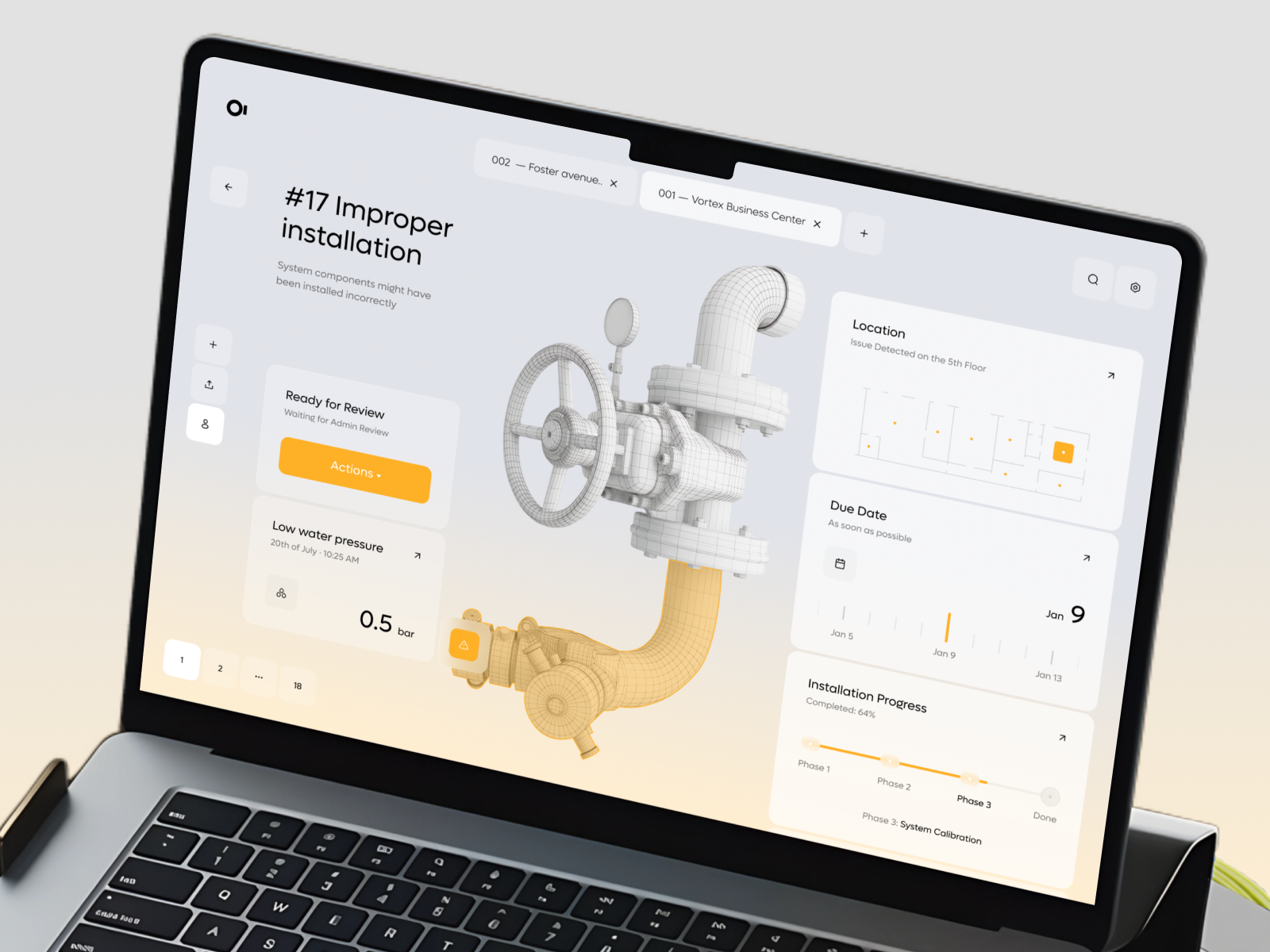 Spectra360 - Construction Planning Dashboard ai app automation b2b business construction crm dashboard design installation interface product project saas service software ui ux web