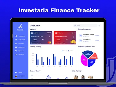 Finance Tracker Admin Panel | Web Portal admin panel admin portal figma finace finance finance tracker finance tracker admin graphic design invest investment ivest tracker tracker admin user web admin web admin panel
