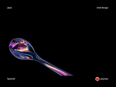 SpoonAI - AI Agent Landingpage Design 3d logo motion graphics ui