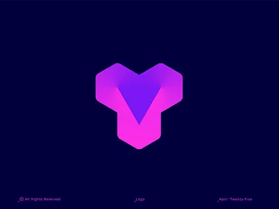 VY logo ai blockchain branding coding crypto cybersecurity data science digital engineering gradient graphic design innovation investment letter logo modern software startup technology web