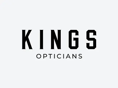 KINGS OPTICIANS Redesign logo branding graphic design kings opticians logo