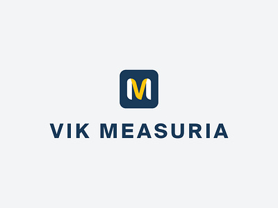 VIK MEASURIA logo branding design graphic design vik measuria logo