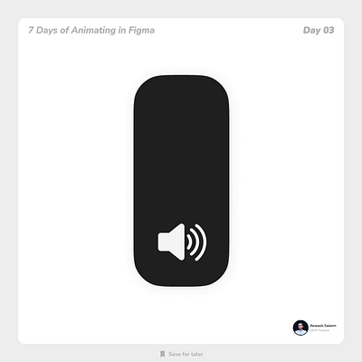 Volume Control Animation in Figma animation figma