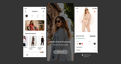 E-Commerce App Design app branding design fashion graphic design illustration logo ui ux vector