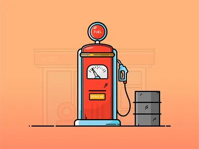 Petrol Pump animation branding design fuel gas graphic design icon illustration logo motion graphics petrolpump ui ux vector vectorgraphics