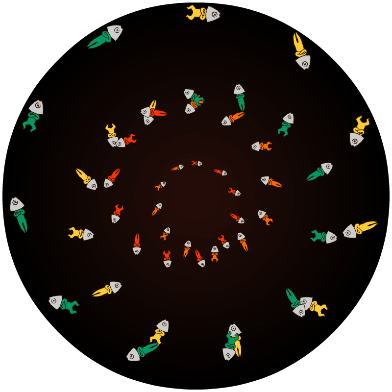 Phenakistoscope—Fish Man animation gif