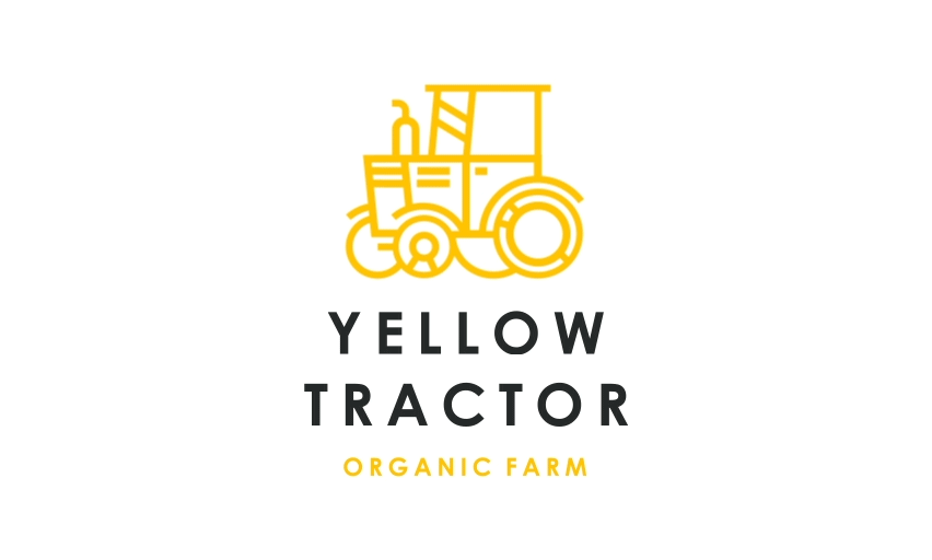 Yellow Tractor 2d after effects animation branding illustration logo motion motion design