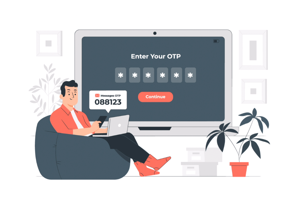 OTP Screen Animation animation illustration otp verification screen