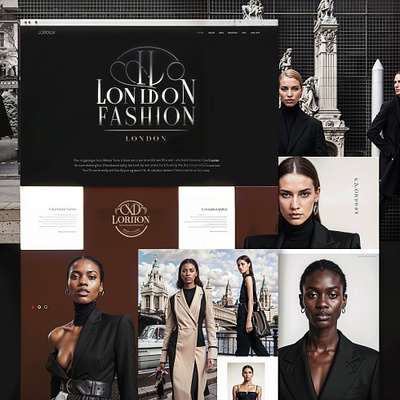 LONDON FASHION (DEMO) app branding design fashion graphic design illustration logo ux vector