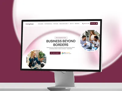 Designing Clarity Across Borders — ImmigrEase Landing Page UI conversionfocused design illustration immigration immigrationwebsite landingpagedesign logo modernwebdesign professionaldesign responsiveui servicelanding trustdesign ui uiux uiuxinspiration ux uxuidesign webconversion webuidesign