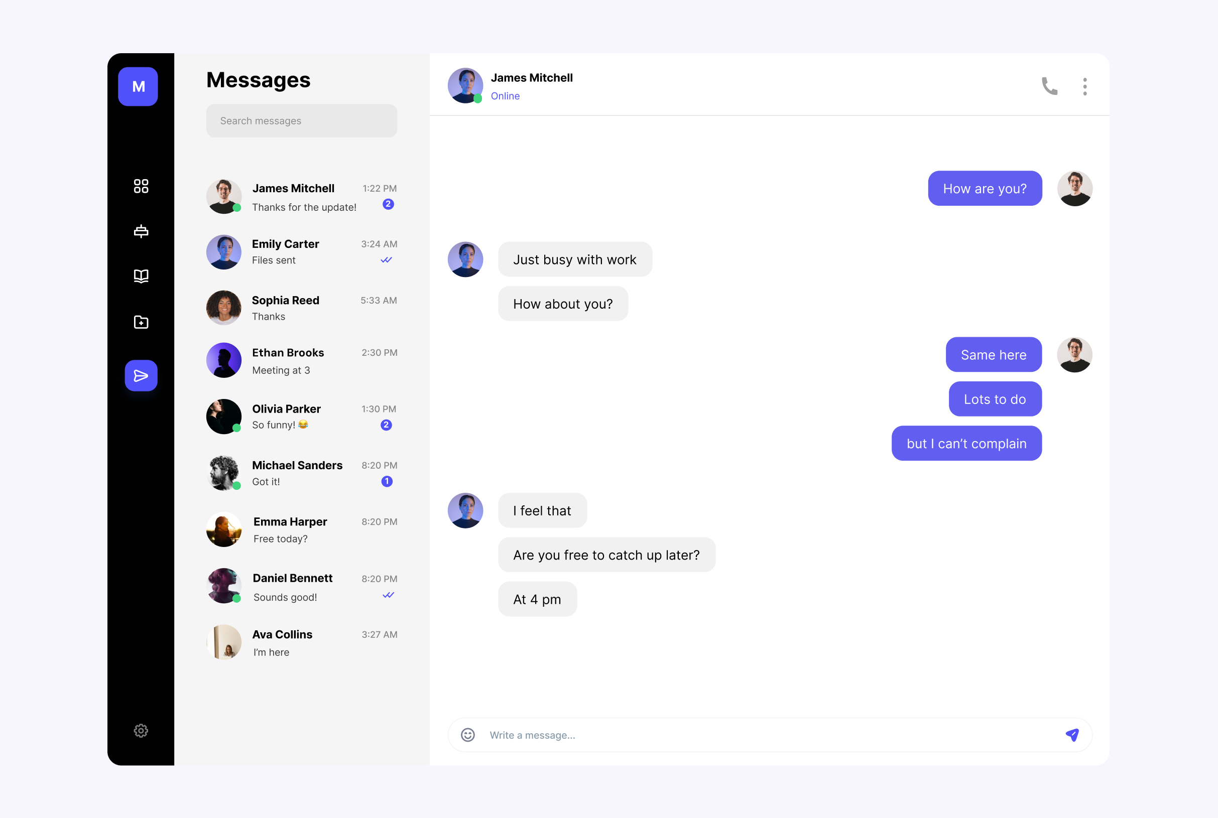 Direct Messages direct direct messages direct messaging message ui
