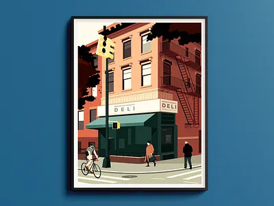 Brooklyn Heights art brooklyn building city design graphic design hiphop illustration life minimalism music newyork people poster retro simplicity sound travel vector vintage