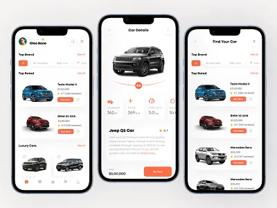 🚗 Car2Go – Car Rental Mobile App 3d animation branding carrentalapp graphic design logo luxuryui mobileappdesign mobileui motion graphics traveltech ui ux