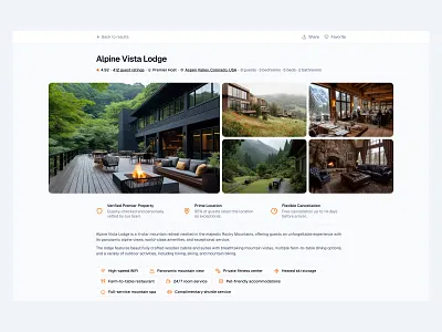 Hotel Details 📄 design landing landing page minimal saas ui web design