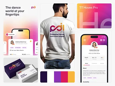 PDIL Rebrand app branding design gradient graphic design landing logo minimalist modern page professional typography ui ux vector website