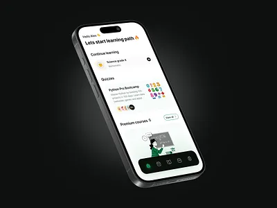 E-Learning App EduQuest 🔥 3d animation app branding design graphic design illustration logo ui vector