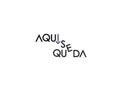 Logo animation for AquiseQueda. animation arrow graphic design logo motion motion graphics