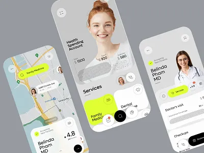 ZocDoc - eHealth PMR Healthcare App Design designer healthcare mobile app ui ux