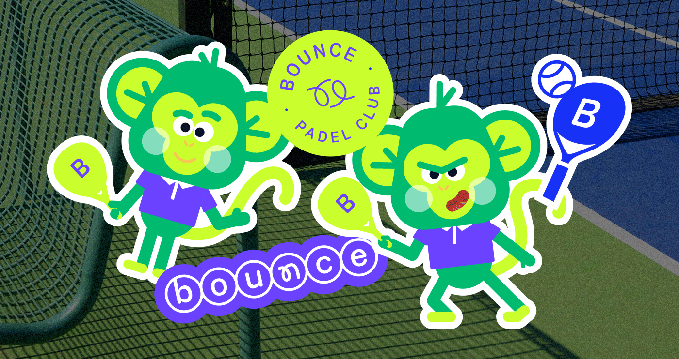 Bounce Padel Club Visual Identity & Event Branding brand brand identity branding club corporate identity design event graphic design identity illustration logo logo design motion graphics padel sport