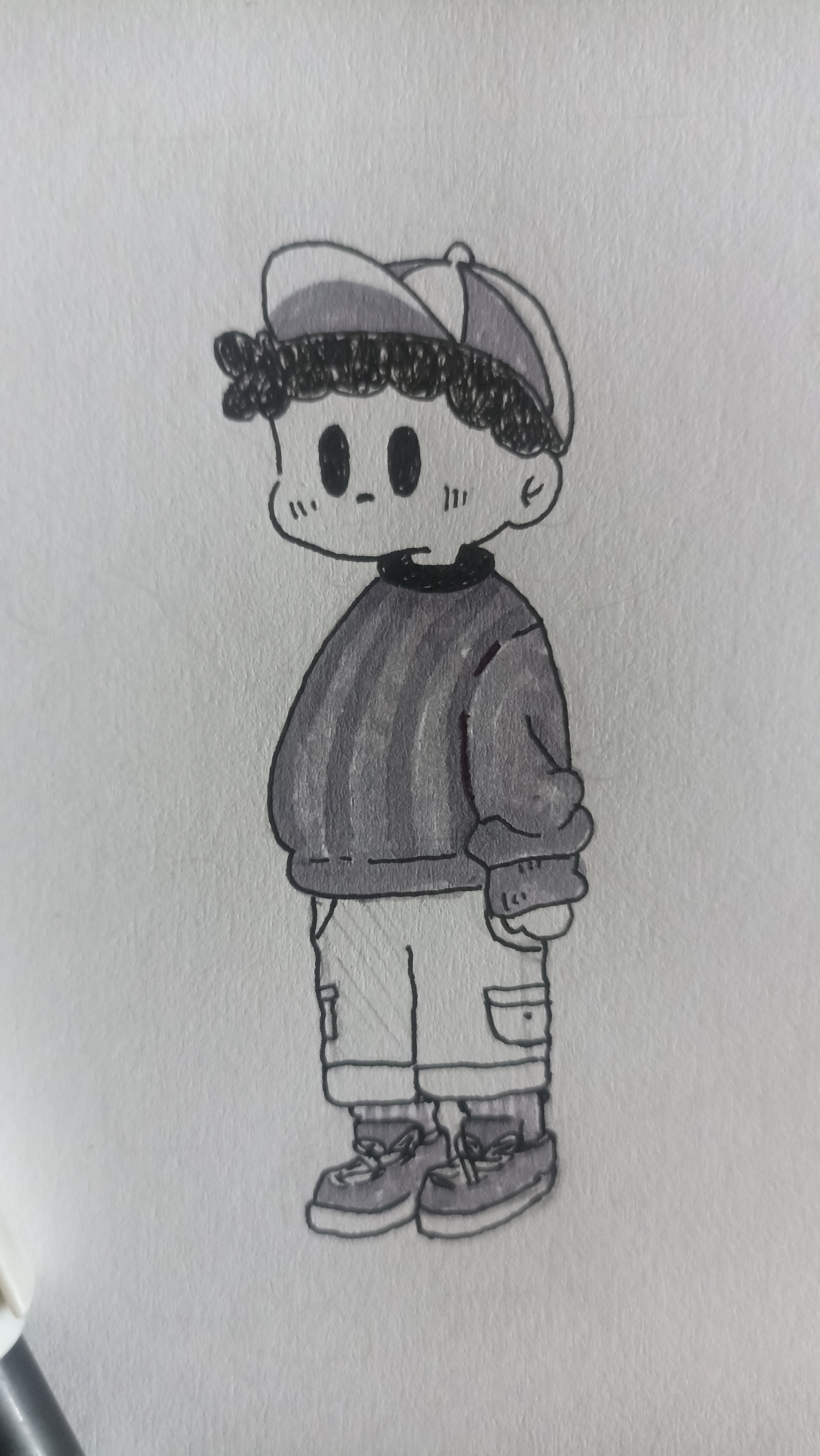 hi i'm bloom branding cartoon character design chibi design drawing hand drawn icon illustration logo minimalist sketch sketching