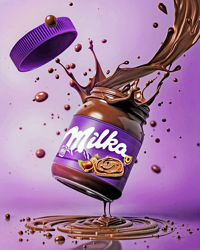 RENDER / CGI COMPOSITION FOR MILKA CHOCOLATE