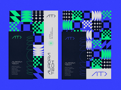 Aurora Tech branding graphic design logo logotype