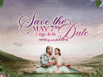 #savethdate #May7th2025 #design #poster album design design graphic design graphicdesigners photo photo editing photoshoot photoshop photoshop edit poster pre wedding save the date save the date cards wedding album design weddings