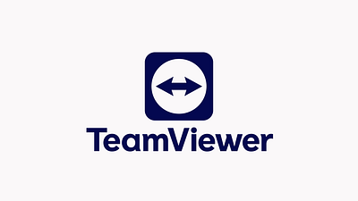 logo animation for "TeamViewer" 2d 2d animation 2d motion animation design logo motion motion design motion graphics