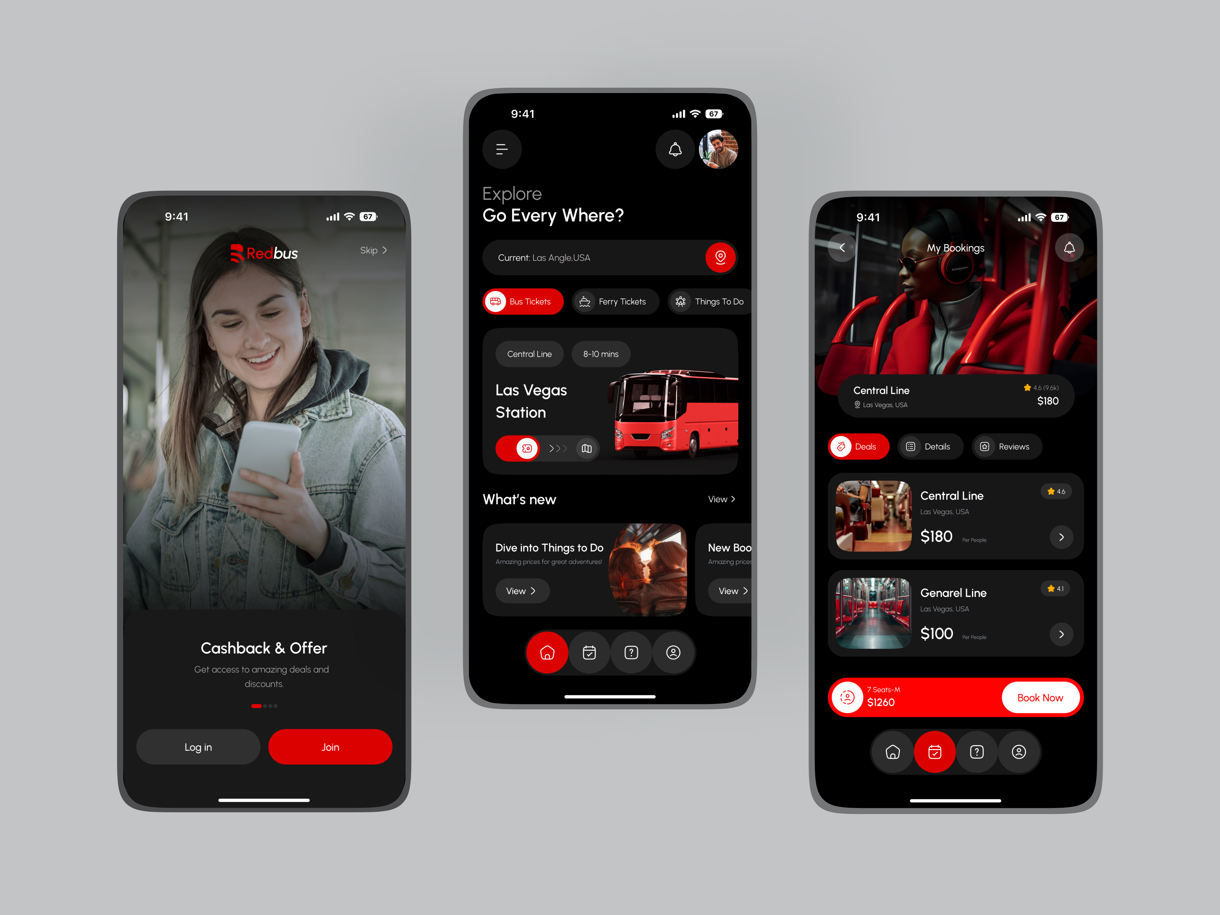 Example of Bus Booking Mobile App