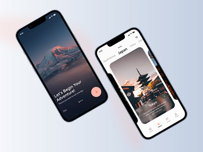 Travel app app figma ui ui ux design ux webdesign