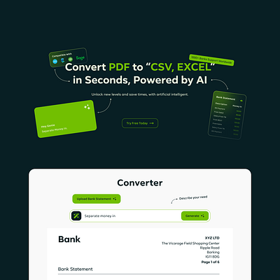 Genie Landing UI/UX Design app app design branding design graphic design illustration landing page design logo ui vector