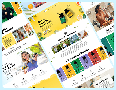 Dietary Supplement Website Design about design diet ecommerce elementor fitness food graphic design health landing page landing page design shopify supplement ui vibrant web design web page design website woocomerce wordpress