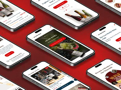 Danish Wine Shop UX/UI Design desktop liquor store mobile responsive ui ux wine wineshop