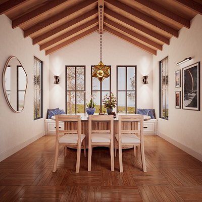 Silver Clay 3dmodel archviz design noai plants room