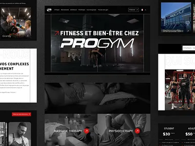 ProGym Website UX/UI Design bilingualwebsite fitnesswebsite gymmembership gymwebsite healthandfitness personaltraining proclinic sports ui ux webdesign wellness